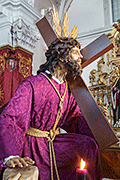 Besapies de Nuestro Padre Jesús de la Salud en sus Tres Caídas (Capilla de San Juan Bautista (La Caridad) (Rota (Cádiz). 7 de marzo de 2014.