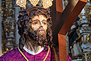 Besapies de Nuestro Padre Jesús de la Salud en sus Tres Caídas (Capilla de San Juan Bautista (La Caridad) (Rota (Cádiz). 7 de marzo de 2014.