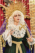 Besamanos de Nuestra Señora de la Esperanza del Calvario (Iglesia de Nuestra Señora del Carmen) (Rota - Cádiz). 5 de abril de 2014