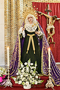 Besamanos de Nuestra Señora de la Esperanza del Calvario (Iglesia de Nuestra Señora del Carmen) (Rota - Cádiz). 5 de abril de 2014