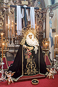 Besamanos del Nuestra Señora de la Soledad (Iglesia Mayor de Nuestra Señora de la O) (Rota - Cádiz). 5 de abril de 2014