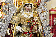 Besamanos de Nuestra Señora del Rosario, Patrona de Rota (Iglesia Mayor de Nuestra Señora de la O - Rota (Cádiz). 13 al 17 de agosto de 2014