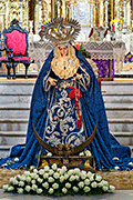 Besamanos de Nuestra Señora de Guadalupe (Iglesia de Nuestra Señora del Carmen) (Sanlúcar de Barrameda - Cádiz). 12 de diciembre de 2014