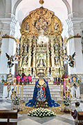 Besamanos de Nuestra Señora de Guadalupe (Iglesia de Nuestra Señora del Carmen) (Sanlúcar de Barrameda - Cádiz). 12 de diciembre de 2014