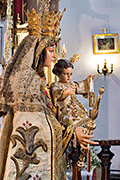 Besamanos de Nuestra Señora del Carmen, Patrona de San Fernando (Iglesia Conventual de Nuestra Señora del Carmen) (San Fernando - Cádiz). 16 de julio de 2014