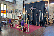 Besamanos de María Santísima del Mayor Dolor (Iglesia del Santo Cristo) (San Fernando - Cádiz). 6 de abril de 2014