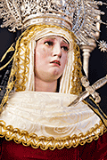 Besamanos de María Santísima del Mayor Dolor (Iglesia del Santo Cristo) (San Fernando - Cádiz). 6 de abril de 2014