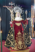 Besamanos de María Santísima del Mayor Dolor (Iglesia del Santo Cristo) (San Fernando - Cádiz). 6 de abril de 2014