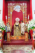 Besamanos de María Santísima de la Salud (Iglesia de la Divina Pastora de las Almas) (San Fernando - Cádiz). 6 de abril de 2014