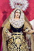 Besamanos de María Santísima de la Salud (Iglesia de la Divina Pastora de las Almas) (San Fernando - Cádiz). 6 de abril de 2014