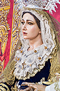 Besamanos de María Santísima de la Salud (Iglesia de la Divina Pastora de las Almas) (San Fernando - Cádiz). 6 de abril de 2014