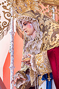 Besamanos de María Santísima del Amor (Iglesia de la Sagrada Familia) (San Fernando - Cádiz). 6 de abril de 2014