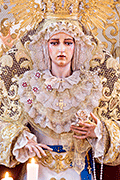 Besamanos de María Santísima del Amor (Iglesia de la Sagrada Familia) (San Fernando - Cádiz). 6 de abril de 2014