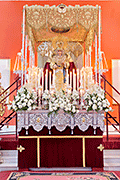 Besamanos de María Santísima del Amor (Iglesia de la Sagrada Familia) (San Fernando - Cádiz). 6 de abril de 2014