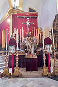 Besapiés de Nuestro Padre Jesús atado y flagelado en la columna (Iglesia Mayor de San Pedro y San Pablo) (San Fernando (Cádiz). 15 de marzo de 2014.