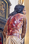 Besapiés de Nuestro Padre Jesús atado y flagelado en la columna (Iglesia Mayor de San Pedro y San Pablo) (San Fernando (Cádiz). 15 de marzo de 2014.