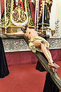 Besapiés del Santísimo Cristo de la Expiración (Iglesia Castrense de San Francisco) (San Fernando (Cádiz). 23 de marzo de 2014