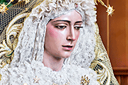 Besamanos de María Santísima de la Estrella (Capilla del Colegio La Salle) (San Fernando - Cádiz). 6 de abril de 2014