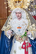 Besamanos de María Santísima de la Estrella (Capilla del Colegio La Salle) (San Fernando - Cádiz). 6 de abril de 2014