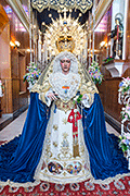 Besamanos de María Santísima de la Estrella (Capilla del Colegio La Salle) (San Fernando - Cádiz). 6 de abril de 2014