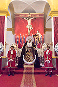 Besamanos de María Santísima de los Desamparados (Capilla de María Santísima de los Desamparados (Antigua del Hospital de San José) (San Fernando - Cádiz). 6 de abril de 2014