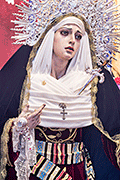 Besamanos de María Santísima de los Desamparados (Capilla de María Santísima de los Desamparados (Antigua del Hospital de San José) (San Fernando - Cádiz). 6 de abril de 2014