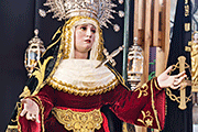 Besamanos de María Santísima del Mayor Dolor (Iglesia del Santo Cristo) (San Fernando - Cádiz). 6 de abril de 2014
