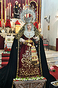 Besamanos de Nuestra Señora de la Soledad (Iglesia Conventual de la Victoria) (Puerto Real - Cádiz). 30 de marzo de 2014