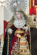 Besamanos de Nuestra Señora de la Soledad (Iglesia Conventual de la Victoria) (Puerto Real - Cádiz). 30 de marzo de 2014