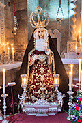 Besamanos de María Santísima del Mayor Dolor (Iglesia Prioral de San Sebastián) (Puerto Real - Cádiz). 30 de marzo de 2014