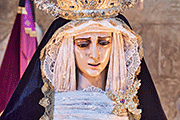 Besamanos de María Santísima del Mayor Dolor (Iglesia Prioral de San Sebastián) (Puerto Real - Cádiz). 30 de marzo de 2014
