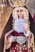 Besamanos de María Santísima del Mayor Dolor (Iglesia Prioral de San Sebastián) (Puerto Real - Cádiz). 30 de marzo de 2014