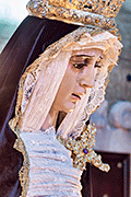 Besamanos de María Santísima del Mayor Dolor (Iglesia Prioral de San Sebastián) (Puerto Real - Cádiz). 30 de marzo de 2014