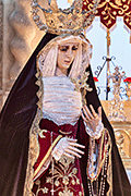 Besamanos de María Santísima del Mayor Dolor (Iglesia Prioral de San Sebastián) (Puerto Real - Cádiz). 30 de marzo de 2014