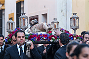 Via Crucis Cuaresmal con la Sagrada Imagen del Santísimo Cristo Yacente (Puerto Real). 11 de marzo de 2014.