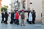 Via Crucis Cuaresmal con la Sagrada Imagen del Santísimo Cristo Yacente (Puerto Real). 11 de marzo de 2014.