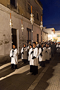 Via Crucis Cuaresmal con la Sagrada Imagen del Santísimo Cristo Yacente (Puerto Real). 11 de marzo de 2014.