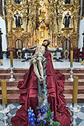 Besapiés del Santísimo Cristo de la Salud (Iglesia Conventual de Nuestra Señora del Carmen) (San Fernando - Cádiz). Viernes de Dolores, 11 de abril de 2014