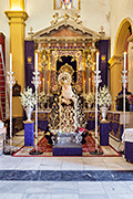 Besamanos de María Santísima de los Dolores (Iglesia Mayor de San Pedro y San Pablo) (San Fernando - Cádiz). Viernes de Dolores, 11 de abril de 2014