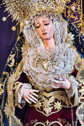Besamanos de María Santísima de los Dolores (Iglesia Mayor de San Pedro y San Pablo) (San Fernando - Cádiz). Viernes de Dolores, 11 de abril de 2014
