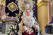 Besamanos de María Santísima de los Dolores (Iglesia Mayor de San Pedro y San Pablo) (San Fernando - Cádiz). Viernes de Dolores, 11 de abril de 2014
