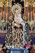 Besamanos de María Santísima de los Dolores (Iglesia Mayor de San Pedro y San Pablo) (San Fernando - Cádiz). Viernes de Dolores, 11 de abril de 2014