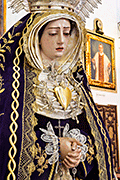 Besamanos de María Santísima de los Dolores (Iglesia de San Pedro y San Pablo y los Desagravios - San Fernando (Cádiz) - 15 de septiembre de 2014