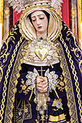 Besamanos de María Santísima de los Dolores (Iglesia de San Pedro y San Pablo y los Desagravios - San Fernando (Cádiz) - 15 de septiembre de 2014