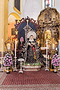 Besamanos de Nuestra Señora de la Soledad (Iglesia Mayor de San Pedro y San Pablo y de los desagravios - San Fernando (Cádiz) - 1 de noviembre de 2014