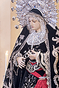 Besamanos de Nuestra Señora de la Soledad (Iglesia Mayor de San Pedro y San Pablo y de los desagravios - San Fernando (Cádiz) - 1 de noviembre de 2014