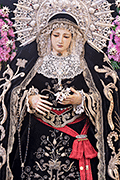 Besamanos de Nuestra Señora de la Soledad (Iglesia Mayor de San Pedro y San Pablo y de los desagravios - San Fernando (Cádiz) - 1 de noviembre de 2014