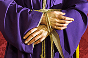 Besapiés de Nuestro Padre Jesús del Amor en su Sentencia (Iglesia de San Antonio de Padua) (Chiclana de la Frontera). 5 de marzo de 2014