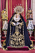 Besamanos de María Santísima de los Dolores (Iglesia Mayor de San Juan Bautista) (Chiclana de la Frontera (Cádiz). 7 de marzo de 2014. 7 de marzo de 2014.