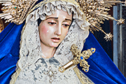 Besamanos de María Santísima de los Desconsuelos (Iglesia de San Telmo) (Chiclana de la Frontera - Cádiz). Viernes de Dolores, 11 de abril de 2014
